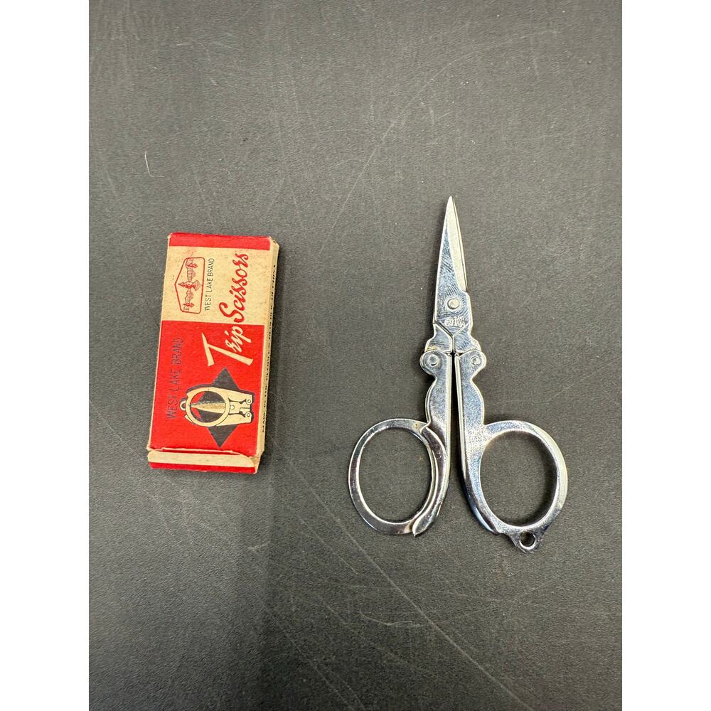 Vintage Trip Scissors - West Lake Brand - in original box